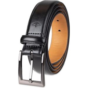 Dockers Men's Classic Leather Dress Belt (40, Deep Black)