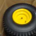 MAXROLLORS (2 Pack) 20x8.00-8 Lawn Mowe Tire and Wheel Tubeless, 3.5" Offset Hub, 3/4" Borehole, 3/16" Keyway, 4-Ply, Replacement 20x8-8nhs Rear Tire and Wheel Assemblies