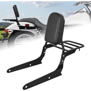 AUFER Detachable Rear Passenger Backrest Sissy Bar And Luggage Rack With Backrest Pad Compatible With For Shadow Spirit 750 VT750C2 2007-2014 Shadow Phantom 750 VT750C2B 2010-2018