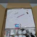 imprsv 4FT Colorful Marquee Numbers,18 Colors with Remote, Light Up Numbers 1 for 1st 10th Birthday Decorations Anniversary Party Decor, Pre-Cut Foam Board Kit, Mosaic Sign for Balloon