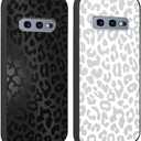 2 Pack Cute Cheetah Print for Samsung Galaxy S10e 5.8" Phone Case,Luxury Leopard Pattern Design Cases Soft Silicone TPU Shockproof Protective Cover for Women Girl, Leopard
