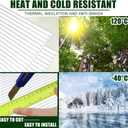 Tatuo 6 Pack 4' X 2' X 0.16'' Polycarbonate Greenhouse Panels Polycarbonate Sheets Twin-Wall Roof Panels Waterproof UV Protected Clear Corrugated Plastic Roofing for Greenhouse Replacement