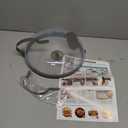 Microwave Splatter Cover with Water Steamer for Food - 10 Inch Steam Microwave Splatter Guard with Handle Plate Covers for Heating Food Splash Oven Lid with Built in Steamer (Grey)