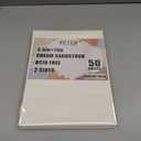 50 Sheets 130lb Cream Cardstock, 8.5" x 11", Extra Heavy Duty Off-White Paper for Card Base DIY Craft Card Making, 130LB Cover 350 GSM