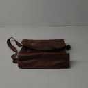 RAINSMORE Mens Messenger Bag 17 Inch Waterproof Vintage Leather Laptop Briefcase Large Laptop Bag Satchel Bag Computer Shoulder Bag for Office Business Travel College,Brown