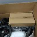 Economy Knee Scooter Steerable Knee Walker for Foot Injuries Compact Crutch Alternative with Dual Braking System (Black)