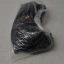 Garden Hose 50 FT, NON-EXPANDABLE Heavy-Duty Flexible & Lightweight Water Hose with 10-Function Nozzle, No-Kink Design, Leak-Proof Super Fabric, Solid Fittings for Lawn, Car, RV, Outdoor, (Black/Green)