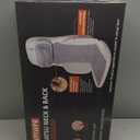 Shiatsu Massage Cushion for Neck and Back with Heat - 4D Kneading, Vibration for Relief Muscle Tension, Dual-Neck Design, Adjustable Intensity and Height for Office Chair, Home Use, Navy Blue