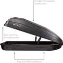 SportRack Vista XL Rear Opening Cargo Box,Black
