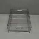 LALASTAR Refrigerator Organizer Bin with Pull-out Drawer, Large Fridge Organizer and Storage Clear, Stackable Pantry Organizer with Handle, BPA Free, 1 Pack, 6.34QT