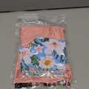 Funnycokid Teen Girls Swimsuit Padded Bathing Suit 2 Piece Tankini Contrast Trim Ruched Design Swimwear (9-10 Years, Floral Pink)