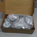 HOLKIE Caster Wheels 3 inch Locking Stem Casters, 3/8" -16 x 1-1/2" (Stem Diameter 3/8", Stem Length 1-1/2") Threaded Stem Casters Swivel Casters Set of 8 Heavy Duty Castors Gray