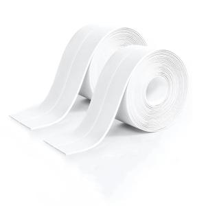 Caulk Tape - Updated Enhanced Adhesive, Caulk Tapes Waterproof Self Adhesive, Traditional Caulking Sealant Replacement, Caulking Strips for Toilet, Bathroom, Sink, Bathtub, Floor Wall Edge Protector