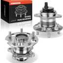 A-Premium Pair [2] Rear Wheel Bearing and Hub Assembly with ABS Compatible with Toyota Sienna 2011 2012 2013 2014 2015 2016 2017 2018 2020, FWD Only