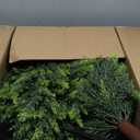 26.5" Artificial Cedar Topiary Ball Trees, Set of 2 UV Resistant Fake Evergreen Trees Shrubs Bushes Artificial Plants with Ground Spike Faux Cypress Plants for Indoor Outdoor Front Porch Garden