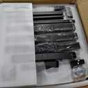 Agilestic L Shaped Standing Desk, Corner Desk with Monitor Shelf, Adjustable Height Gaming Table, Sit Stand Up Table, 63 x 55 Inch Home Office Computer Workstation, Splice Board, Dark Walnut