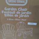 Little Tikes Kids Garden Chair 2 Pack in Blue, Outdoor Toddler Activity Adirondack Chairs for Picnic, Garden, Patio, Backyard & Beach, Outdoor Chair Set
