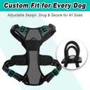 BARKBAY Dog Harness No Pull for Small Dogs - Adjustable, Reflective, Comfortable, No Choke, Heavy-Duty - Perfect for Outdoor Training, Walking, and Hiking - Strong & Durable -  Dark Grey, Small 