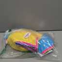 Eomenie Tankini Swimsuit for Women Tummy Control Ruched Two Piece Bathing Suits High Waisted Shell Stitch Swimwear (Large, Yellow&Blue)