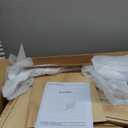 Wood Nightstand with Charging Station, Fluted Bedroom Nightstand, Bedside Table Chest, 25.4'' H X 19.7'' W X 15D''