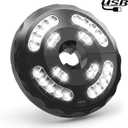 Umbrella Light, Patio Umbrella Lights 3 Brightness Mode 28 LED at 220LM, Built-in Lithium Battery Operated, Patio Umbrella Cordless Light for Camping Tent or Outdoor Use