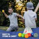 ZELUS Weighted Baseball Set with Seams for Hitting Pitching, Plyometric Baseballs with Carry Bag, Variable Weighted Balls for All Skill Levels