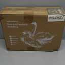 Cobnom Hotel Luxury Feather Down Comforter Queen Size, Medium Warm All Season Duvet Insert, Silky Soft Egyptian Cotton Blend Cover, Ethically Sourced Feather & Down Filled, 90x90 Inch, White