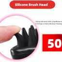 Hair Scalp Massager -Sonic Scalp Scrubber with Soft Silicone Bristles for Hair Growth & Dandruff Removal, IPX6 Waterproof Hair Shampoo Brush for Scalp Exfoliator (White)