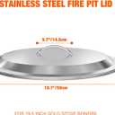 Onlyfire Fire Pit Lid for Solo Stove 19.5" Bonfire Firepit