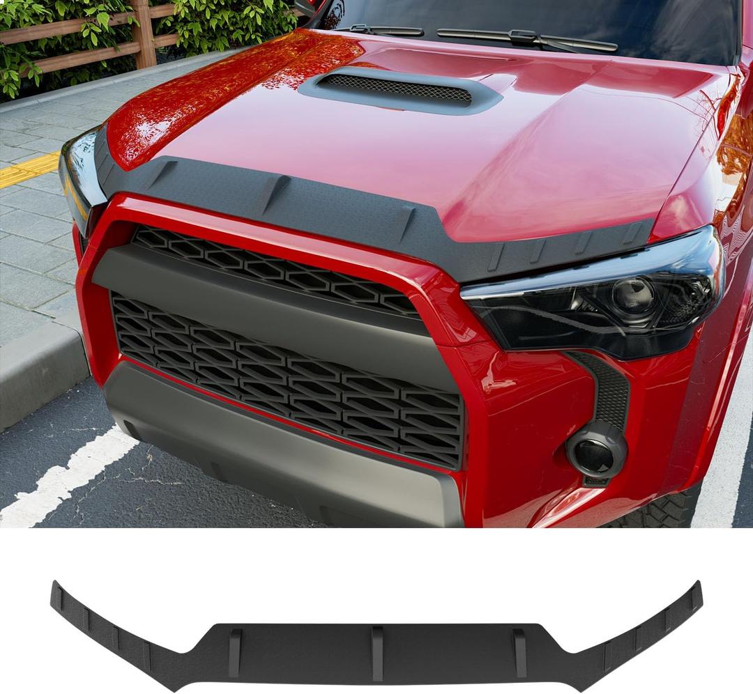 powoq Hood Deflector Compatible with 2010-2024 Toyota 4Runner Hood Protector Shield TPE Deflector Replacement for 2010-2024 Toyota 4Runner Accessories
