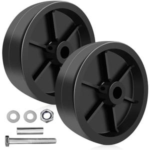 XIANGZI Double 6-Inch Trailer Jack Wheel Replacement Tongue Jack Wheel Hitch Utility Trailer Jack Replacement Parts - 2000lb Capacity