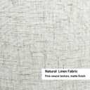 13" Lamp Shades Set of 2 (Spider Fitter), Includes 2 Harps & Finials, Natural Linen Drum Lampshade Replacement for Table Lamps (13" Top x 13" Bottom x 10" High)