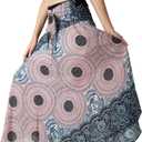 Long Skirts for Women Maxi Boho Skirt Floral Print, One Size