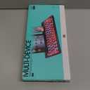 HUO JI Wireless Keyboard MultiDevice, Bluetooth and 2.4G Dual Mode for iPad, Switch to 3 Devices for Tablet, iPhone, PC, Smart TV, Cellphone, iOS Android Windows, Pink