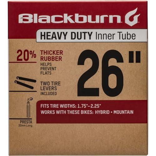 Blackburn 26" x 1.75-2.25" Presta Heavy Duty Bicycle Inner Tube with tire levers 2 Pack