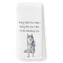 QZQE Funny Chinoiserie Siberian Husky Kitchen Towels, Siberian Husky Gifts Dish Tea Towels for Kitchen, Dog Mom Dad Lovers Owner Gifts Decorative Hand Towel 16x24 Inch