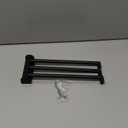 Angle Simple Swivel Hand Towel Holder, SUS 304 Stainless Steel Foldable 3 Towel Bars for Bathroom, Matte Black