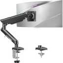 Single Monitor Mount for 13-32 inch Screen, Gas Spring Arm, Gaming & Home Office Use, VESA 75x75mm & 100x100mm, Freelift Pro Black