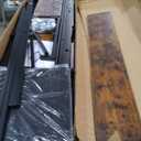 Queen Loft Bed with L-Shaped Desk and Storage Drawers, Queen Size Loft Bed Frame with Computer Monitor Stand, Corner Shelf and Hanger Rod, Adults Loft Beds Nosie-Free, Black