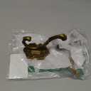 Vintage Brass Coat Hooks Wall Mount - 2 Pack Heavy Duty Rustproof Decor for Hanging Towels, Jackets, Hats - Easy Install Kit for Bathroom, Entryway, Mudroom & Bedroom