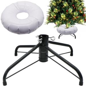 RUENXG Christmas Tree Stand Foldable Artificial Tree Holder Heavy Duty Replacement Artificial Xmas Tree Base with Water Fillable Base for 4ft to 7ft Artificial Christmas Tree, Fits 0.5-1.25 Inch Pole