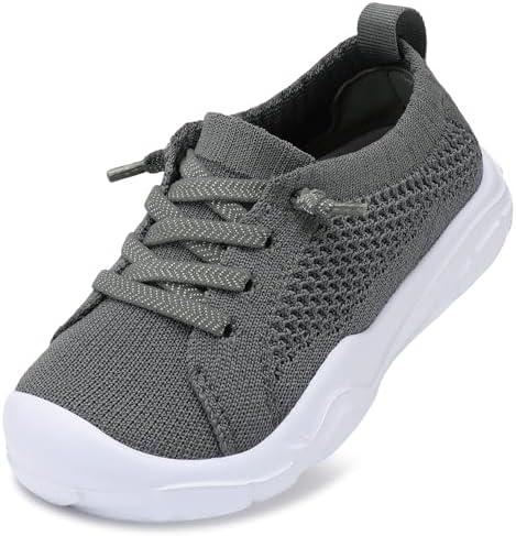 LeIsfIt Toddler Shoes Boys Girls Barefoot Shoes Kids Breathable Sneakers Tennis Shoes Slip on Shoes, 7"