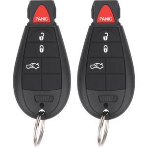 Vurkcy Key Fob Entry Remote Control Key Compatible with Chrysler 300, Dodge Charger, Challenger, Magnum, Replacement for M3N5WY783X IYZ-C01C, 4 Button (2)