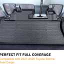 KUST Cargo Trunk Mat for 2021-2025 2026 Toyota Sienna Accessories, Rear Cargo Liner All Weather Car Mat, TPE Rubber, Raised Edge