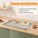 Noodle Board Stove Cover Wood Stove Top Covers Stove Burner Covers with Handles,Counter Space Top Covers for Gas Burners and Electric Stove,Gray(3022)