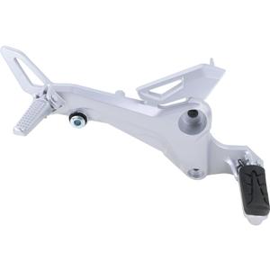 Motorcyle Footpegs Assembly Footrest Kit Compatible with 2016-2020 Honda Grom MSX 125 SF Replaces 50600-K26-B00 (Silver, Right Side)