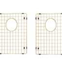 Starstar 50/50 Double Bowl Kitchen Sink Bottom Two Grids, Matte Gold 304 Stainless Steel (16 x 14)