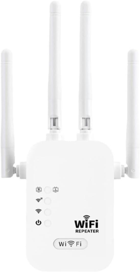 WiFi Range Extender WiFi Booster AC WLAN Extender 1200Mbps Internet Repeater with 4 External Antennas Internet Signal Amplifier Dual Band 2.4GHz and 5GHz Tp Link Hotspot Amplifier Device 1000 Ft.