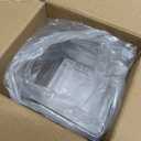 3-Pack Small Clear Storage Baskets, Adhesive Spice Rack Wall Mount for Countertop/Cabinet/Bathroom, Plastic Storage Bins Kitchen Wall Organizer and Storage Shelves, Spice Organizer