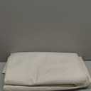 100% Blackout Shield Linen Blackout Curtains for Bedroom 84 Inches Long, Back Tab/Rod Pocket Living Room Drapes, Thermal Insulated Blackout Curtains 2 Panels Set, 50" W x 84" L, Cream